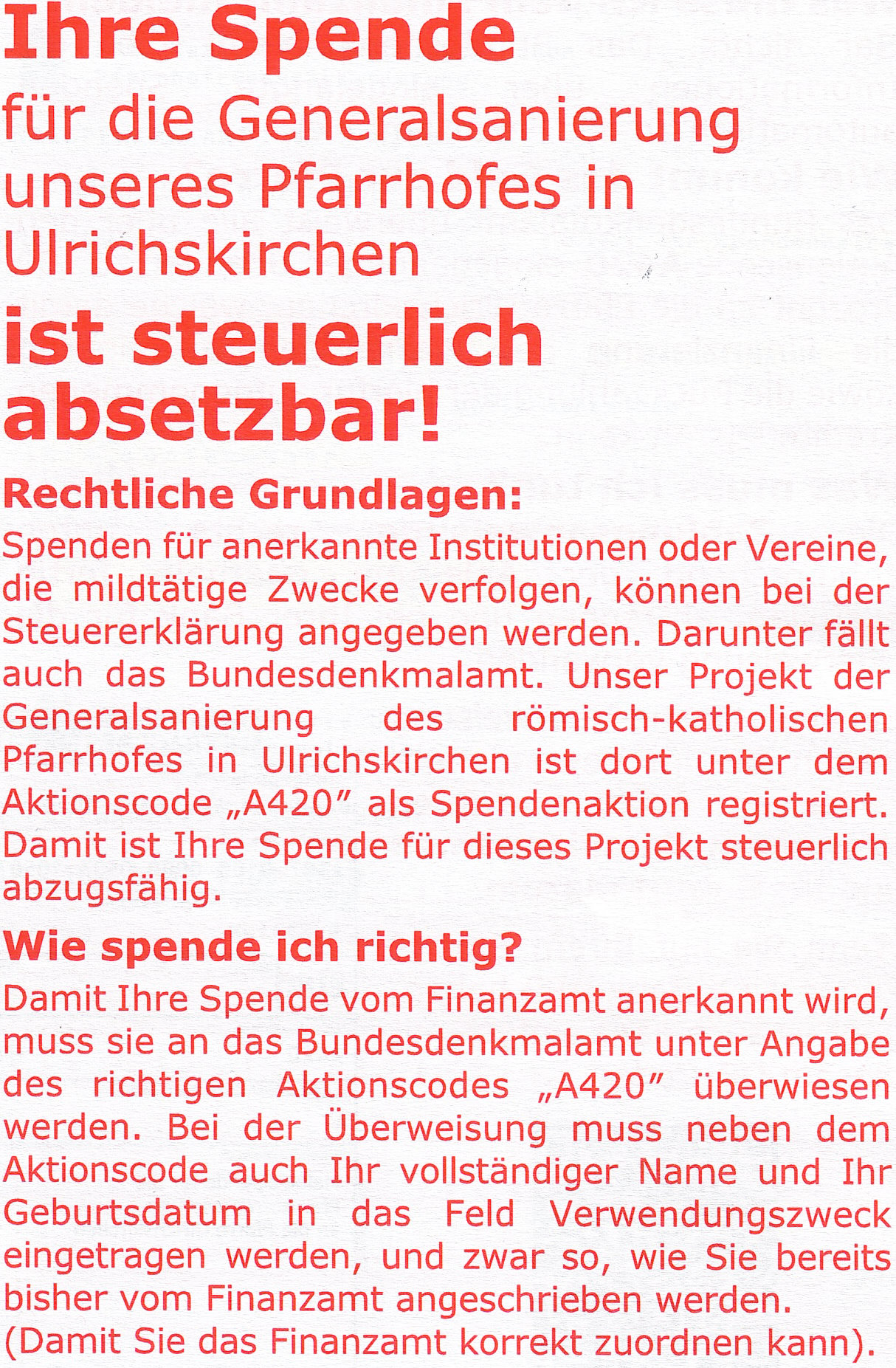 Pfarrhof-Info
