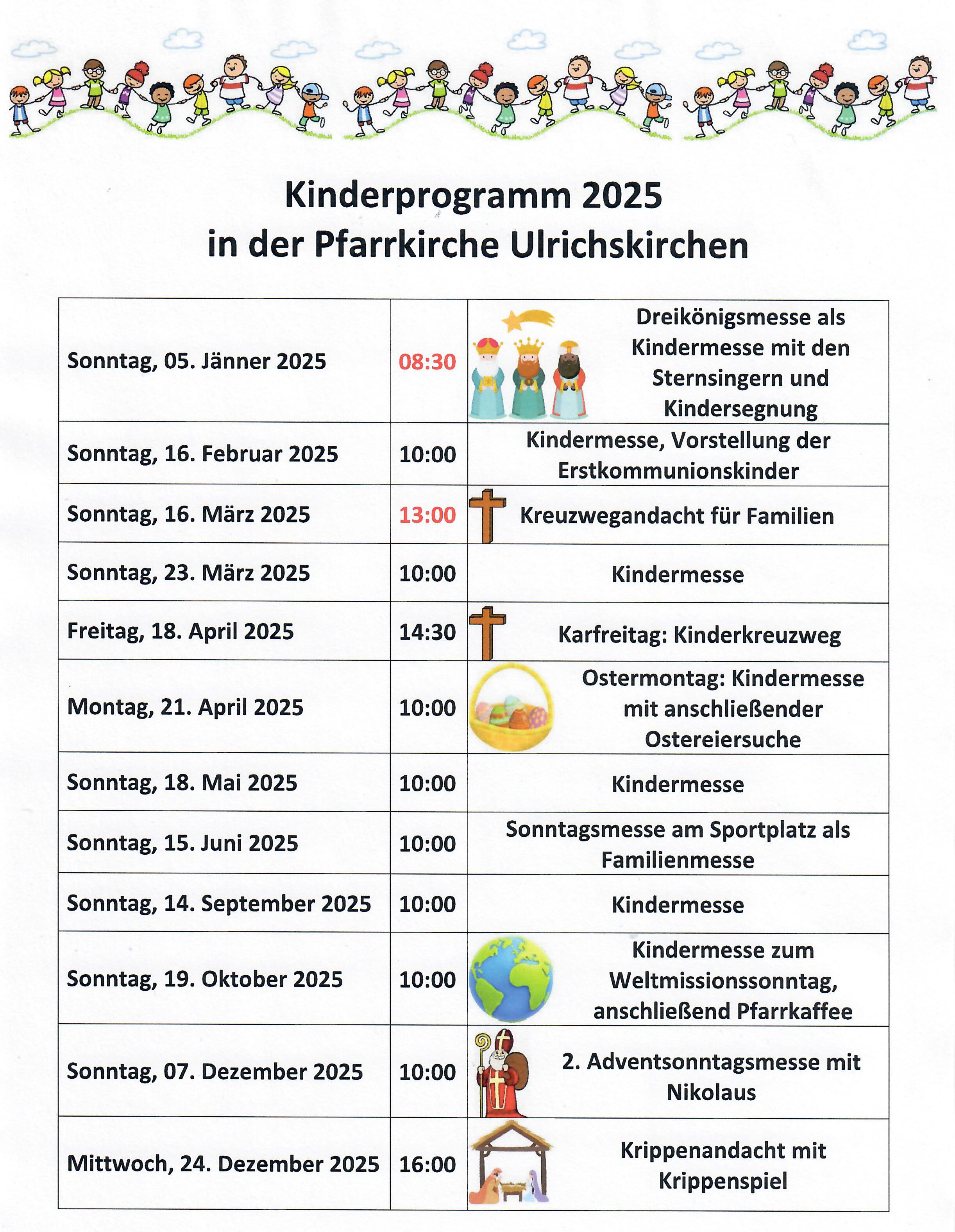 Kindermessen 2025